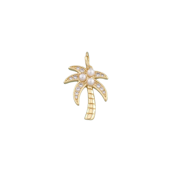Pearl Coconut Tree Charm