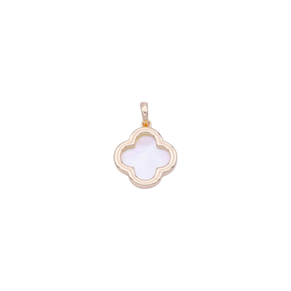 Tiny Pearl Clover Charm