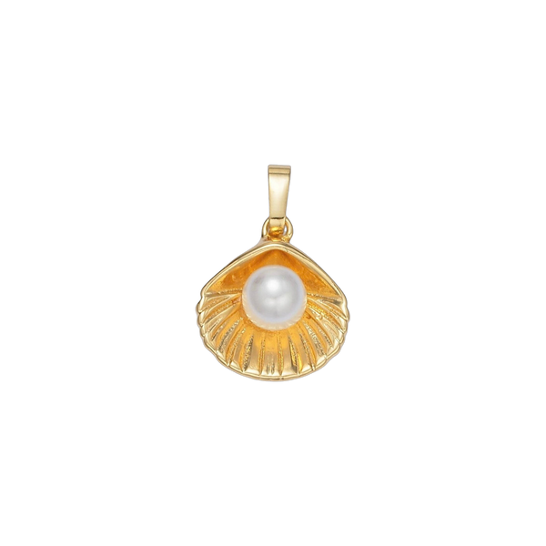 Pearl Clam Shell Charm