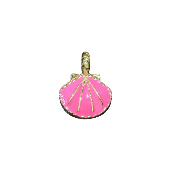Hot Pink Shell Charm