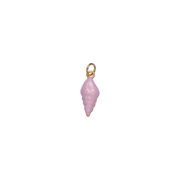 Pink Swirl Shell Charm