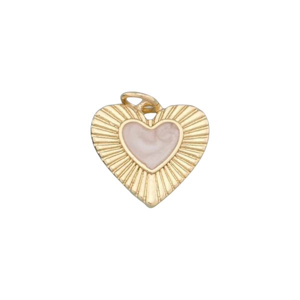 Tiny White Gold Heart