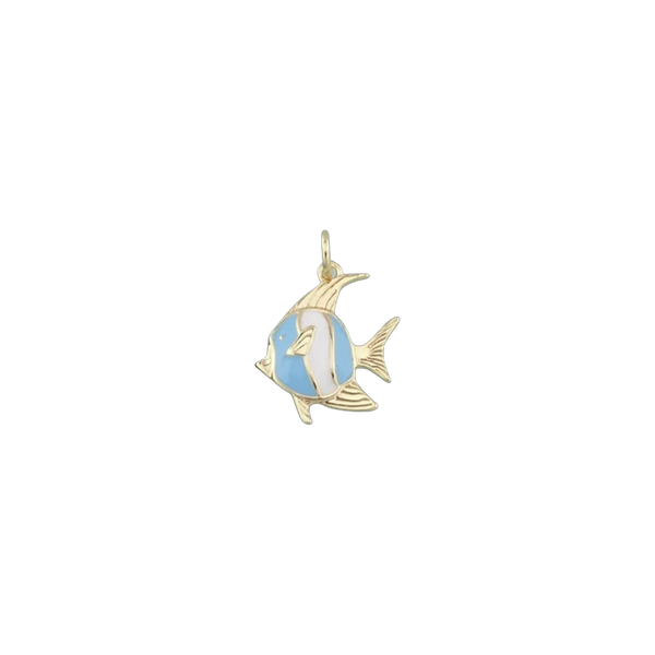Blue Flounder Fish Charm
