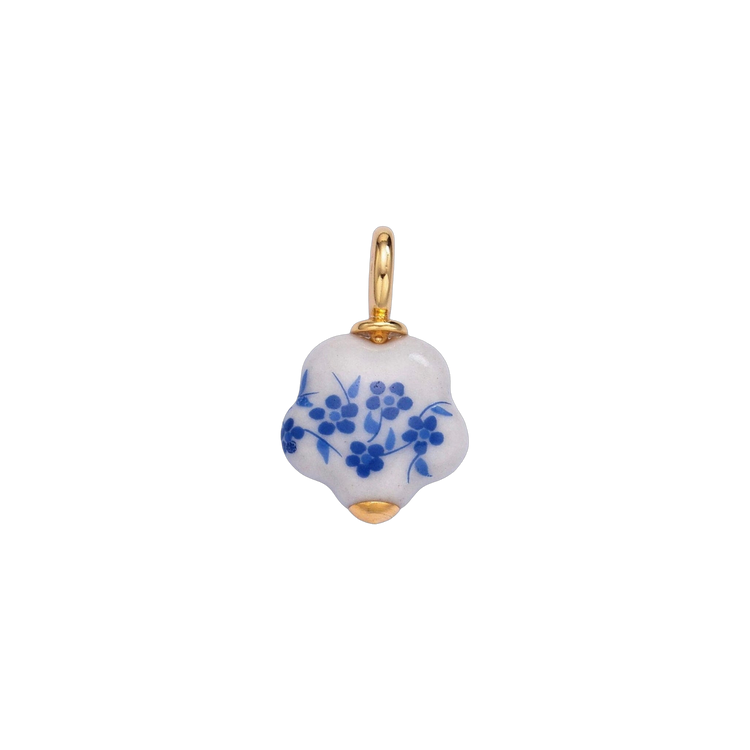 Dainty Blue Floral Charm
