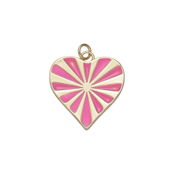 Pink Radical Heart Charm