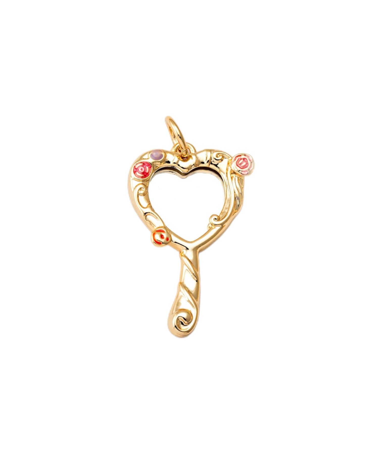 Flower Mirror Charm