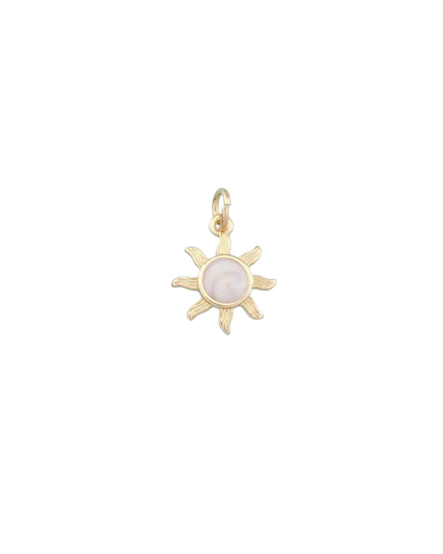 Tiny White Sun Charm