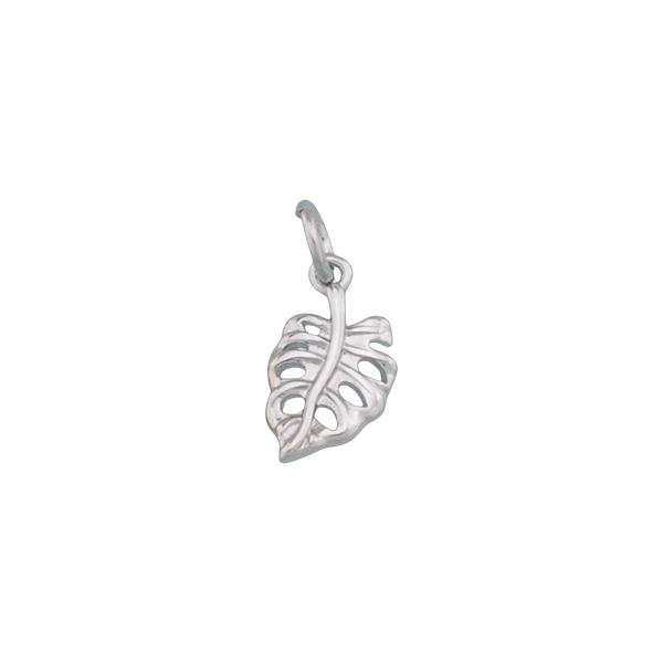 Silver Palm Leaf Charm