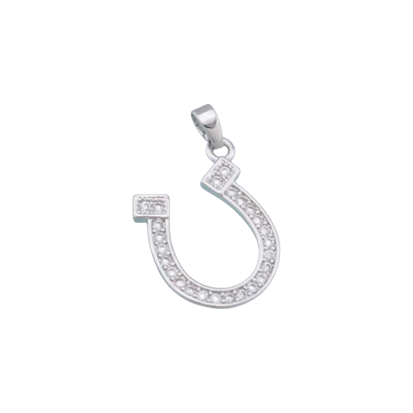 Silver Big Horseshoe Charm