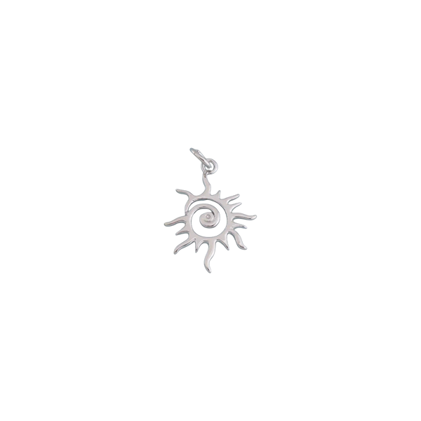 Silver Wild Sun Charm