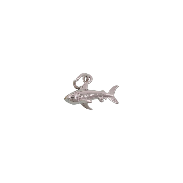 Tiny Silver Shark Charm