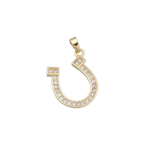 Big Shine Horseshoe Charm
