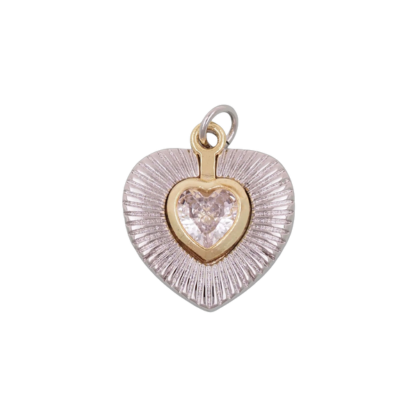 Silver and Gold Heart