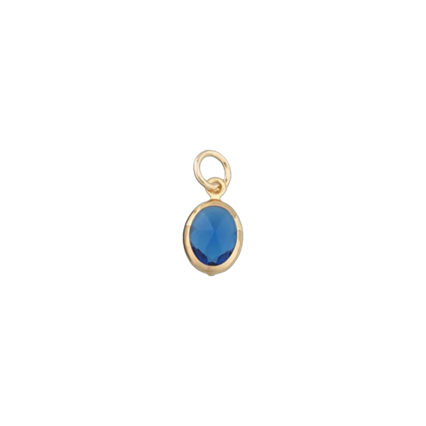 Navy Blue Gem Charm