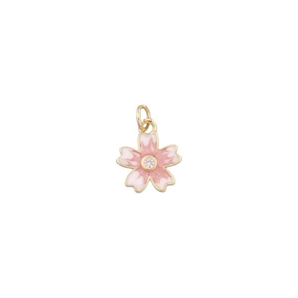 Pastel Pink Flower Charm