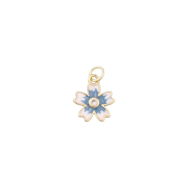 Blue Flower Charm
