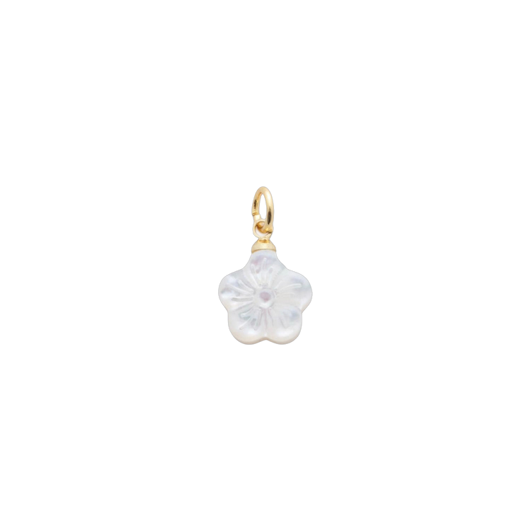 Pearl Beachy Flower Charm