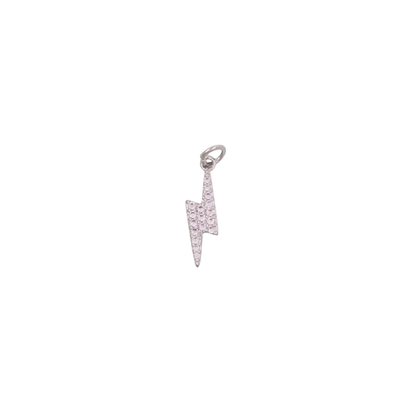 Silver Lightning Charm