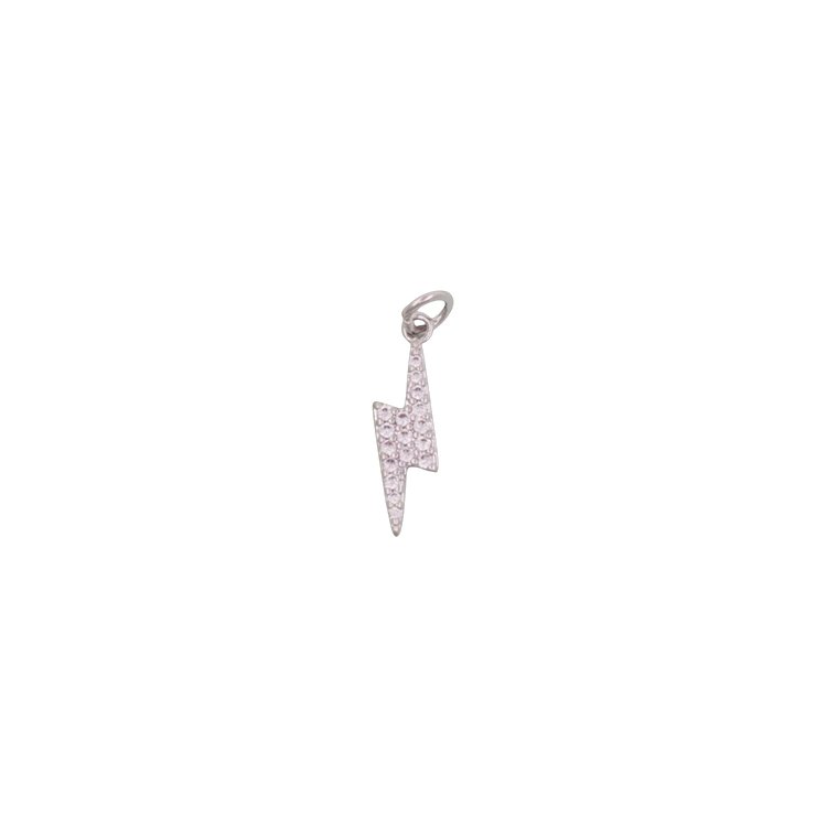 Silver Lightning Charm