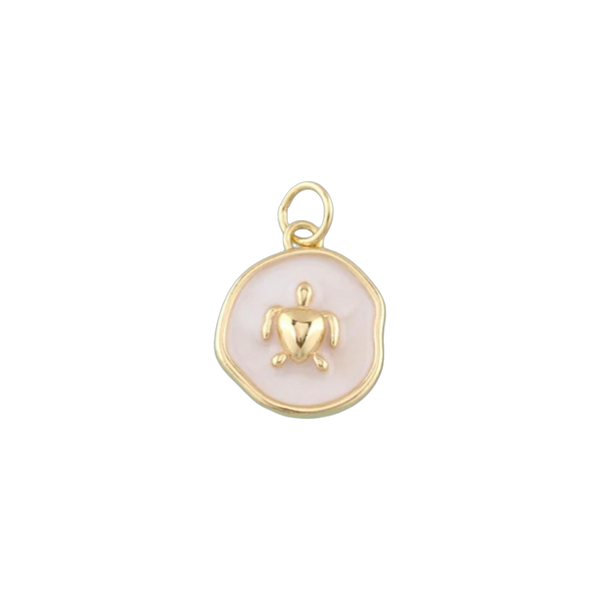 White Sea Turtle Charm