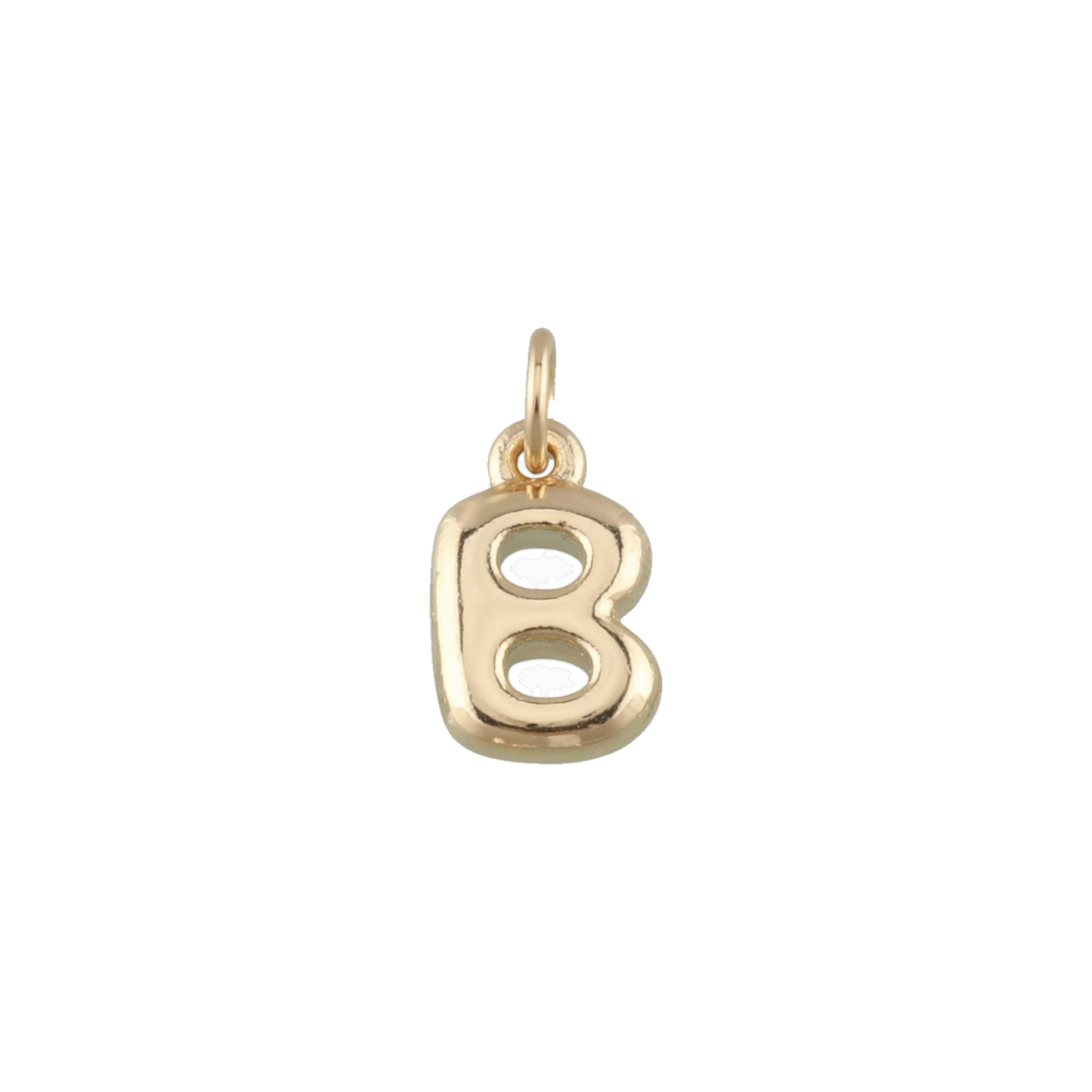 Mini Gold Bubble Letter Charms
