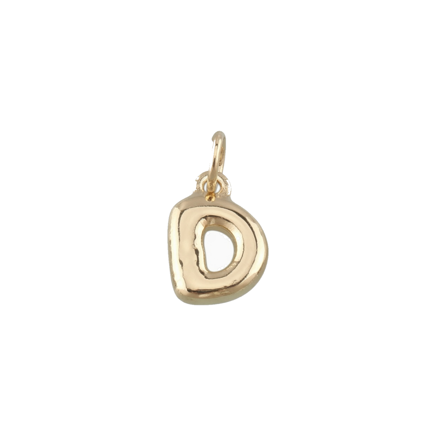Mini Gold Bubble Letter Charms