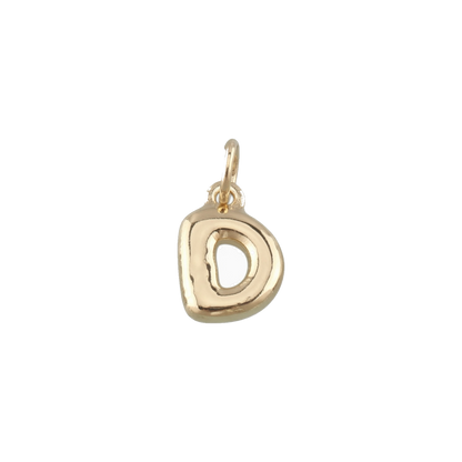 Mini Gold Bubble Letter Charms