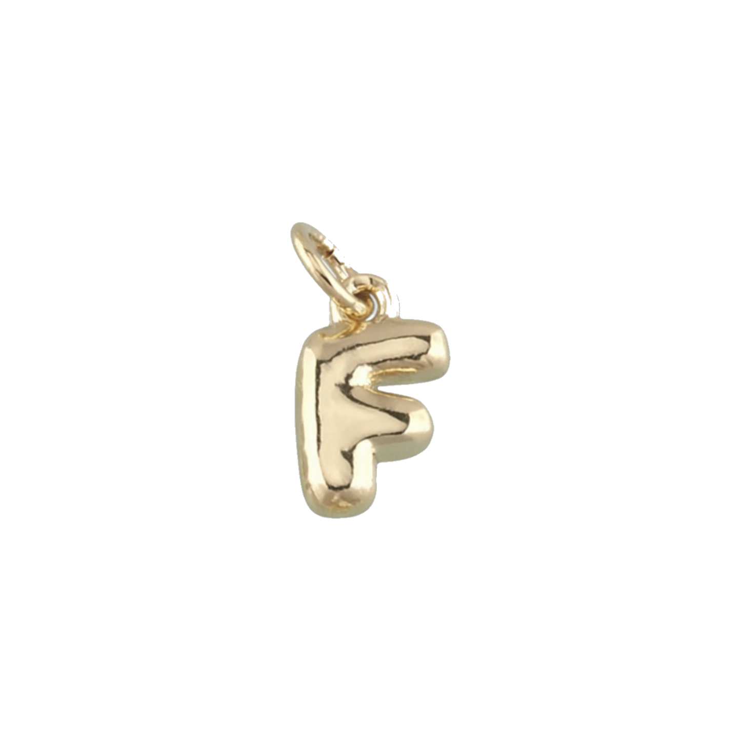 Mini Gold Bubble Letter Charms
