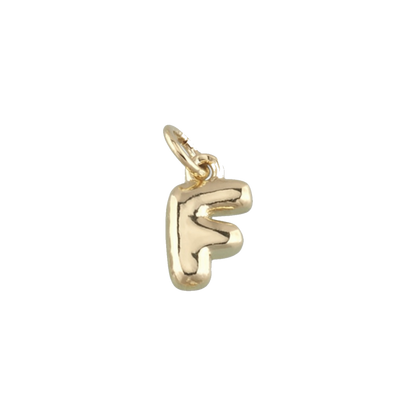 Mini Gold Bubble Letter Charms