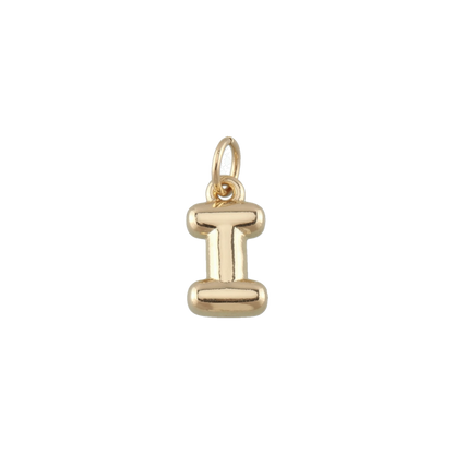 Mini Gold Bubble Letter Charms