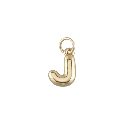 Mini Gold Bubble Letter Charms