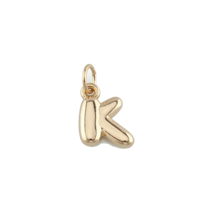 Mini Gold Bubble Letter Charms