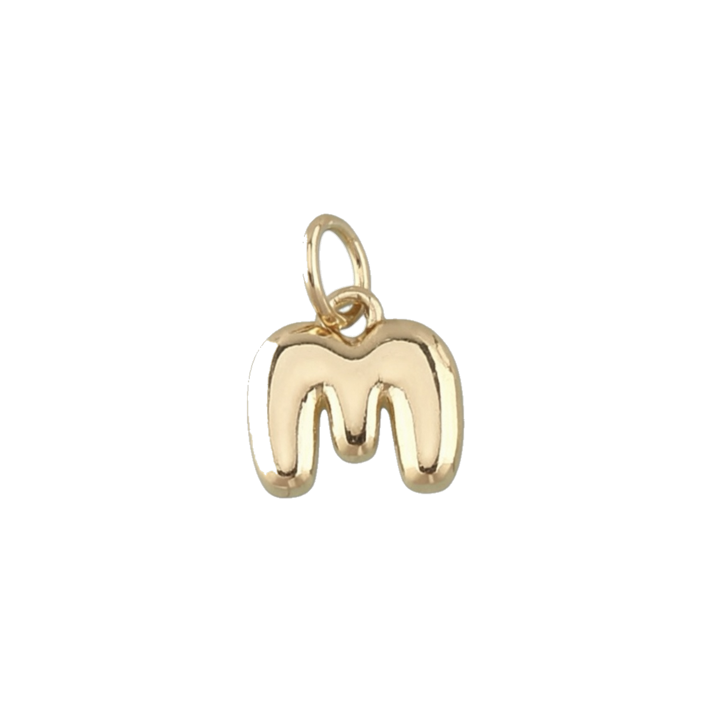 Mini Gold Bubble Letter Charms