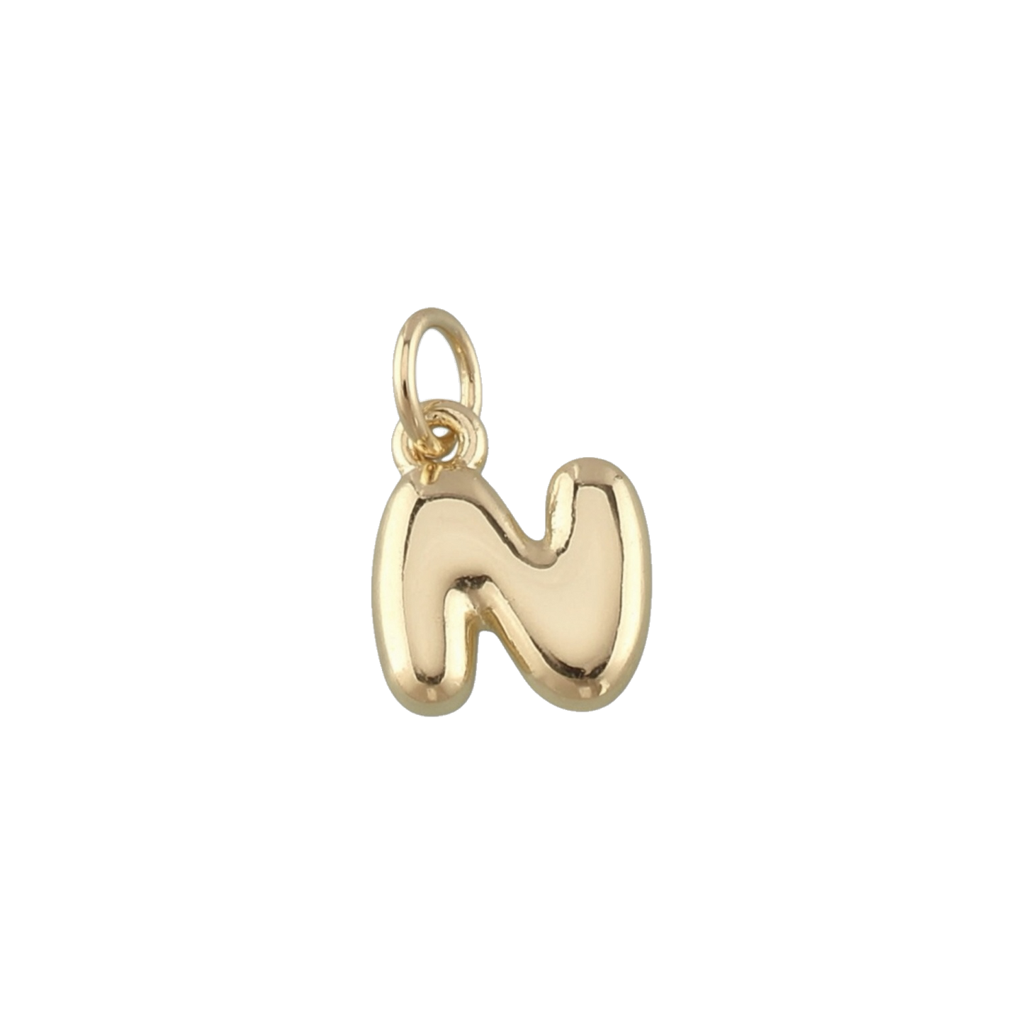 Mini Gold Bubble Letter Charms