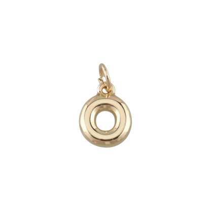 Mini Gold Bubble Letter Charms