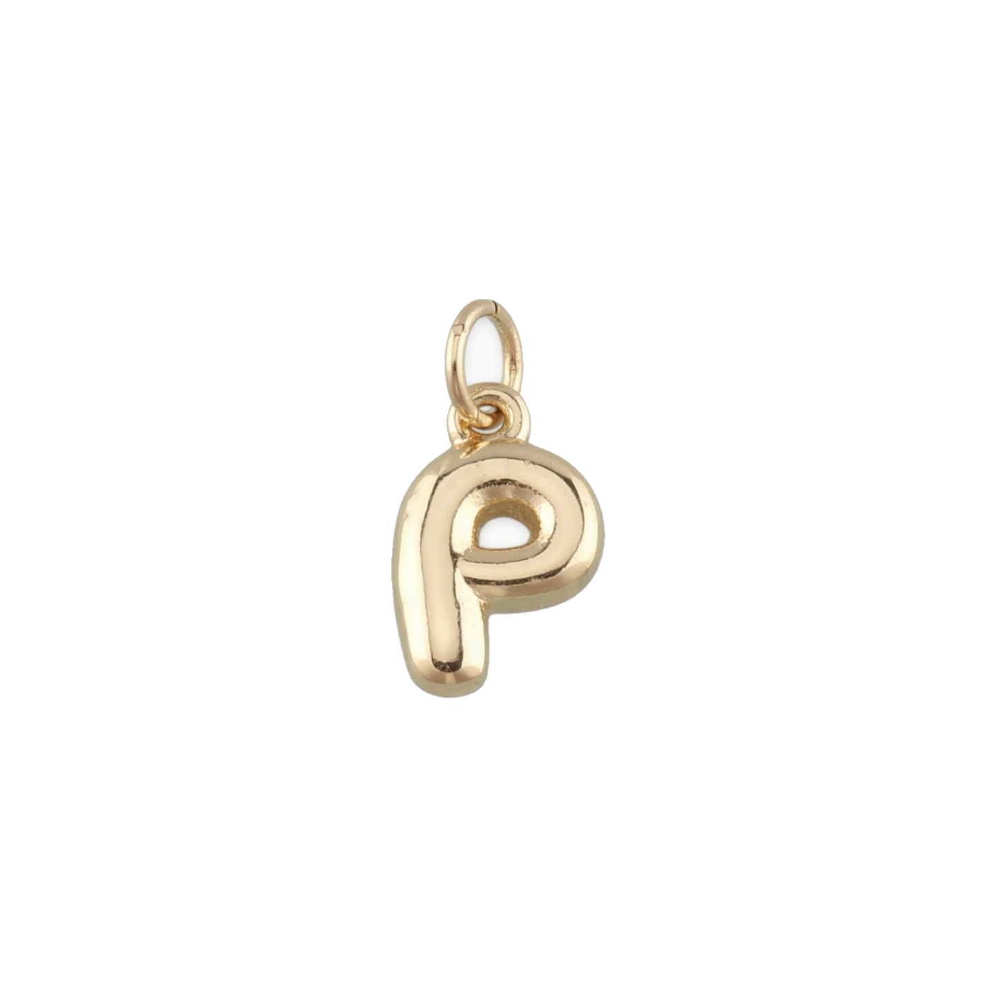 Mini Gold Bubble Letter Charms