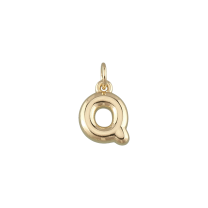 Mini Gold Bubble Letter Charms