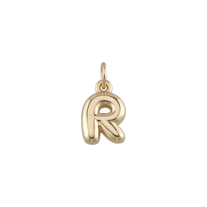 Mini Gold Bubble Letter Charms