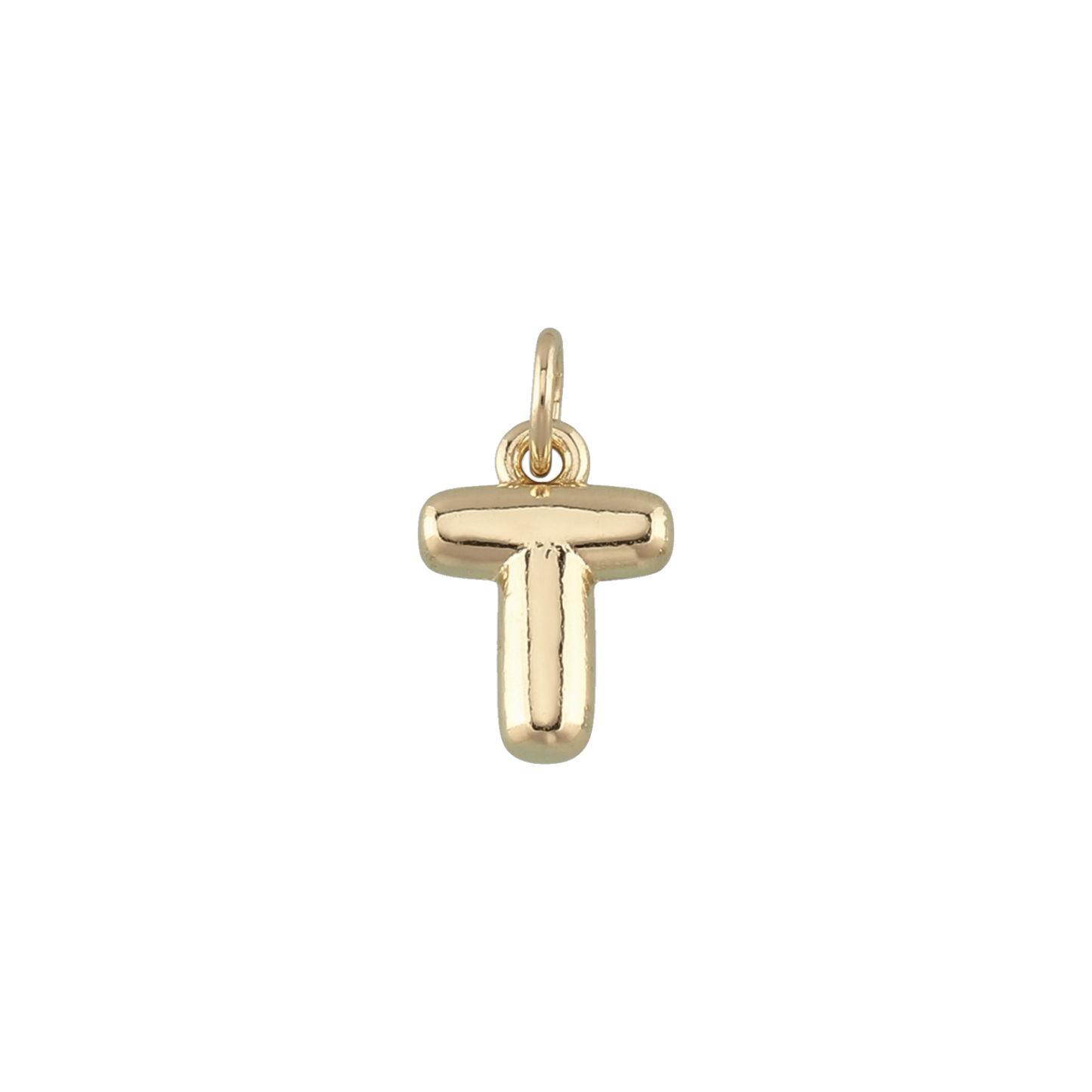 Mini Gold Bubble Letter Charms