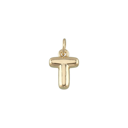 Mini Gold Bubble Letter Charms