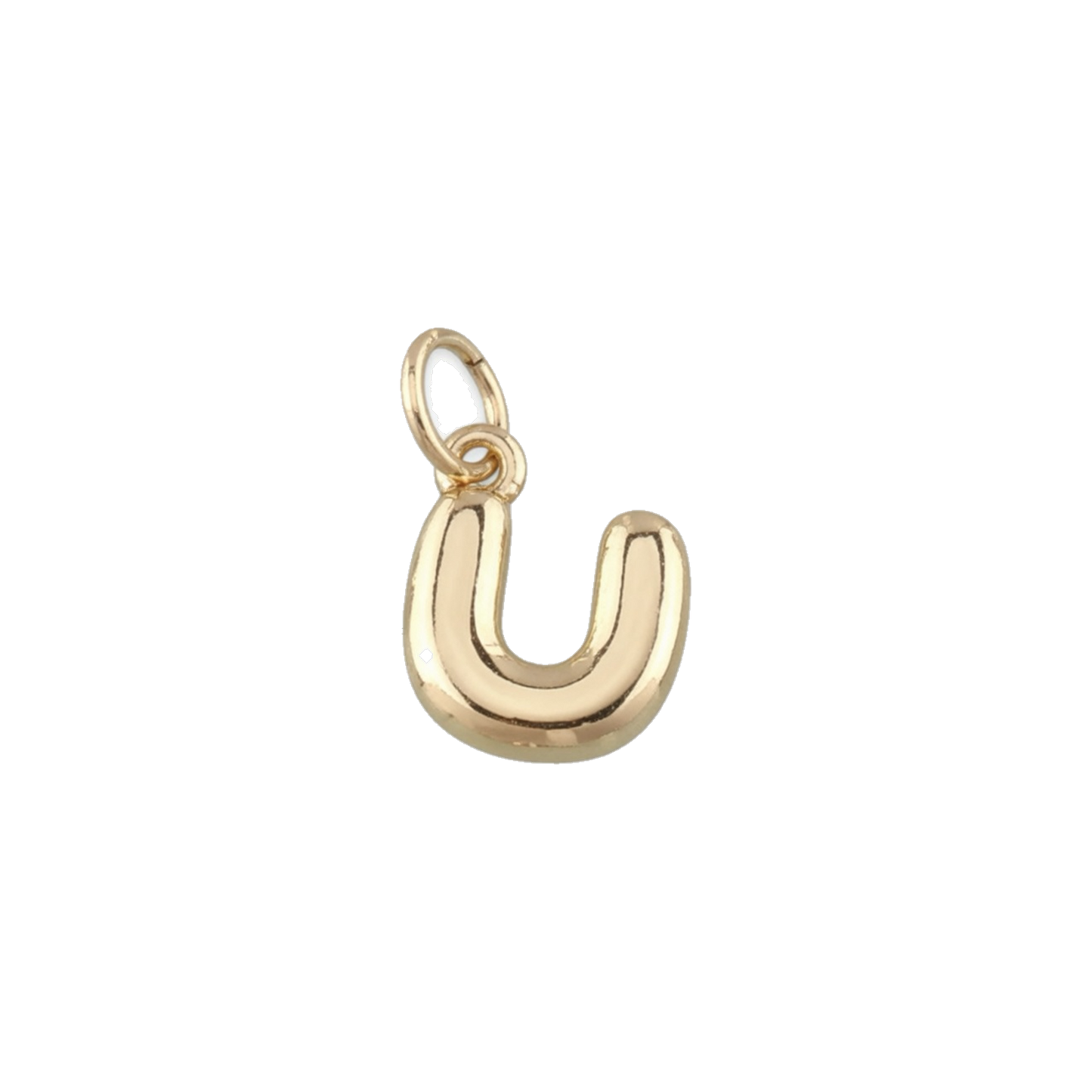 Mini Gold Bubble Letter Charms