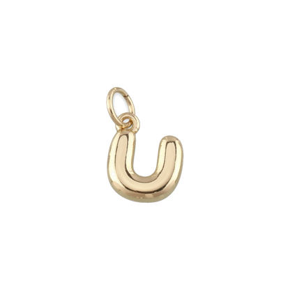 Mini Gold Bubble Letter Charms