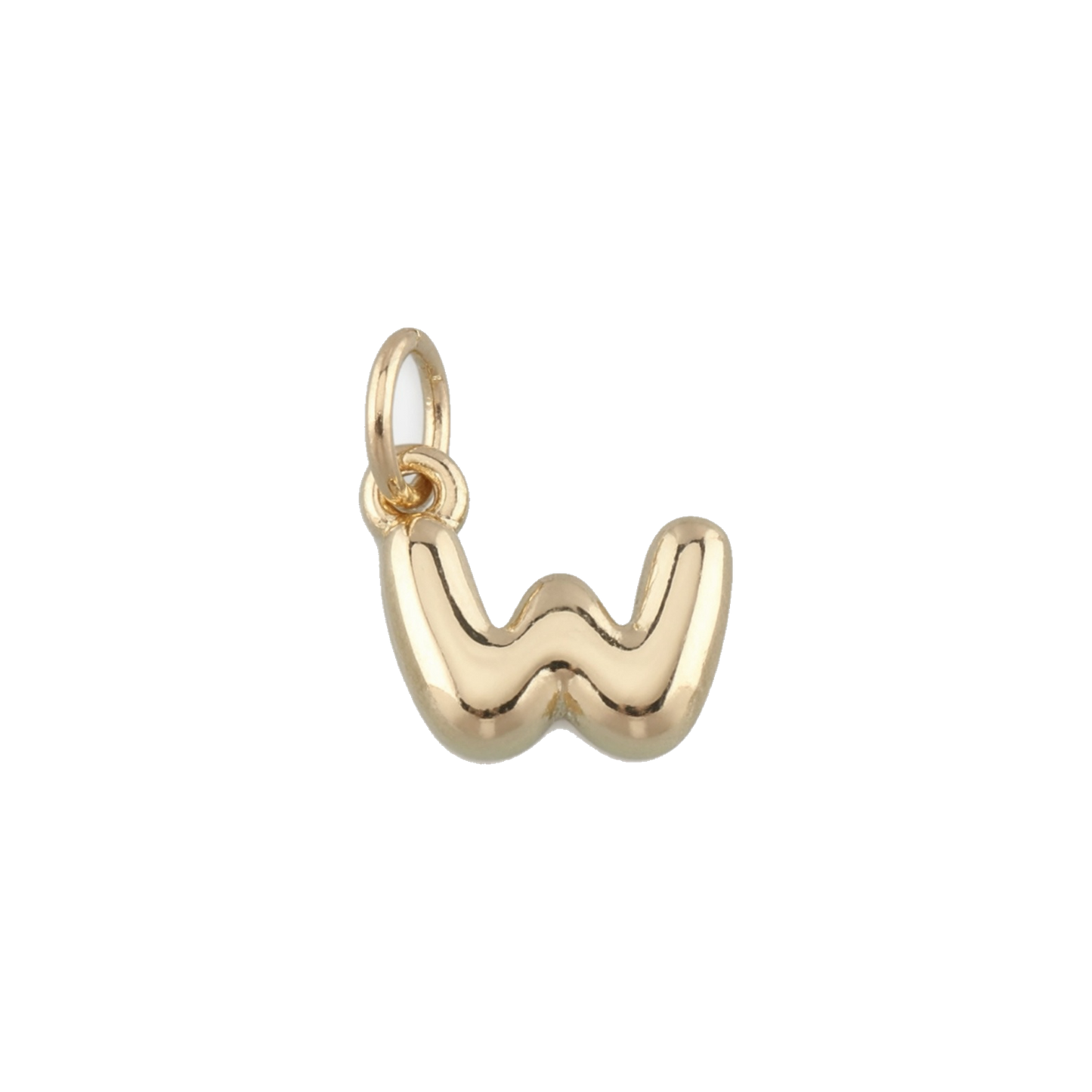 Mini Gold Bubble Letter Charms
