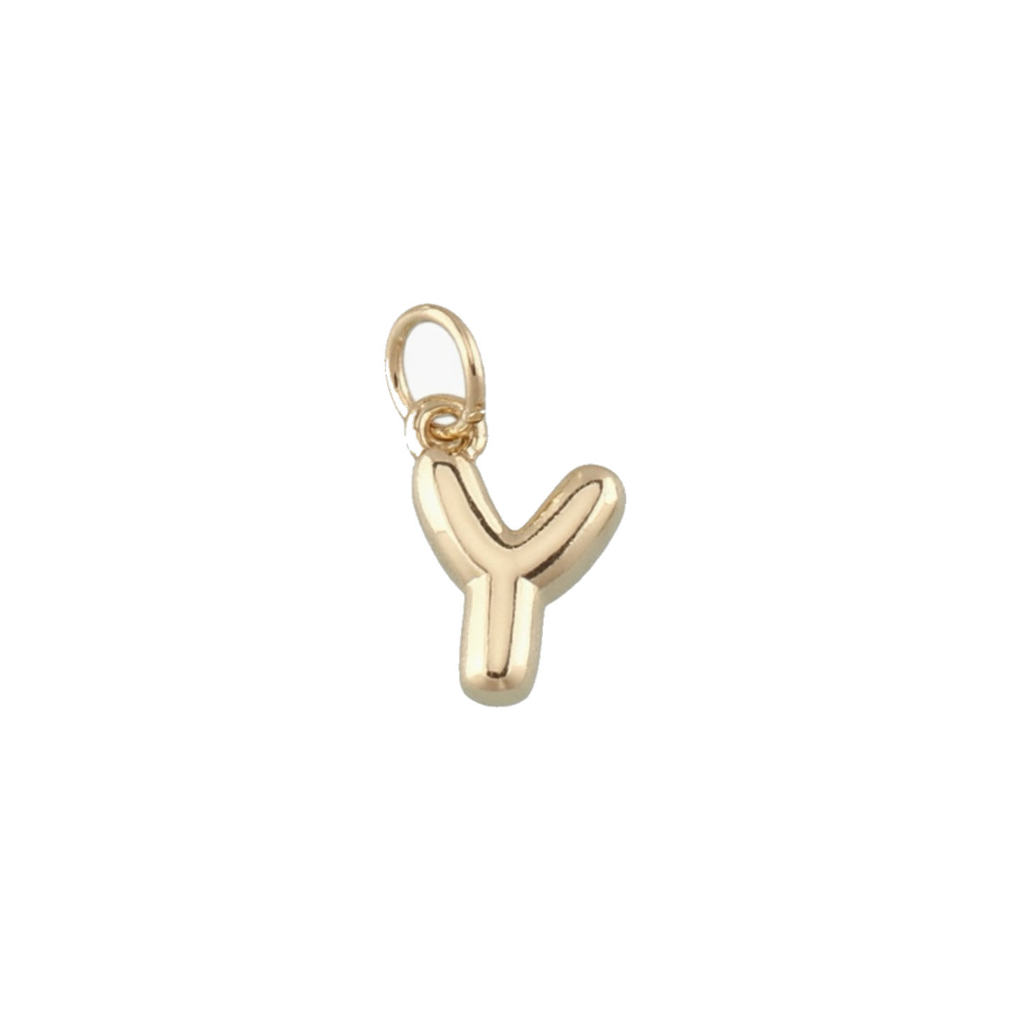Mini Gold Bubble Letter Charms