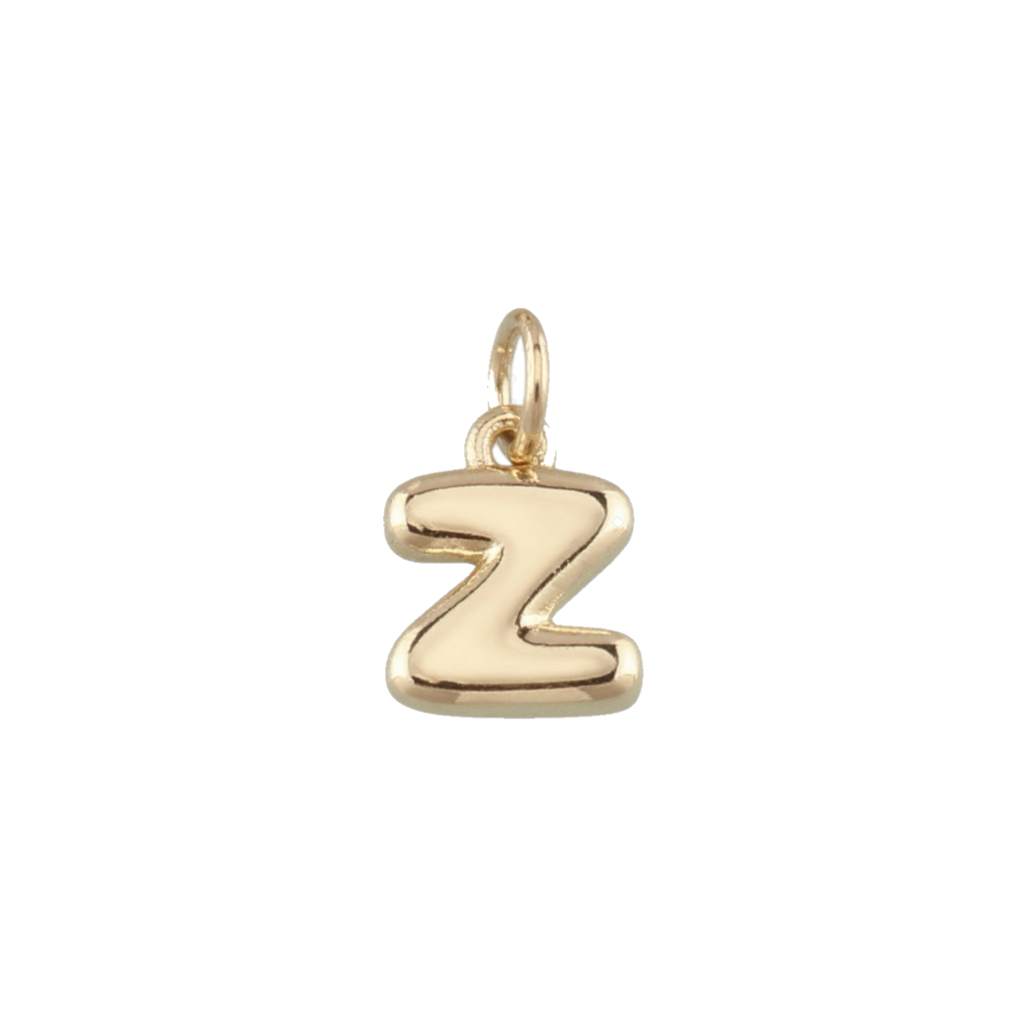Mini Gold Bubble Letter Charms