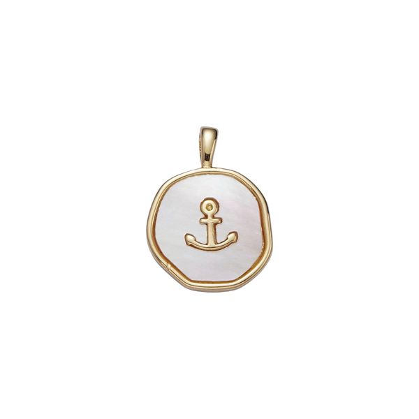 Pearl Anchor Charm