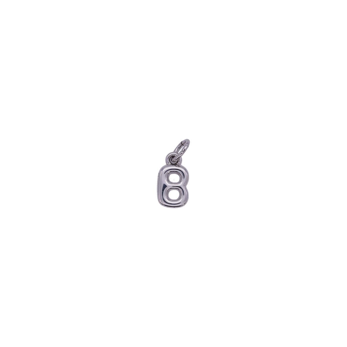 Mini Silver Bubble Letter Charms