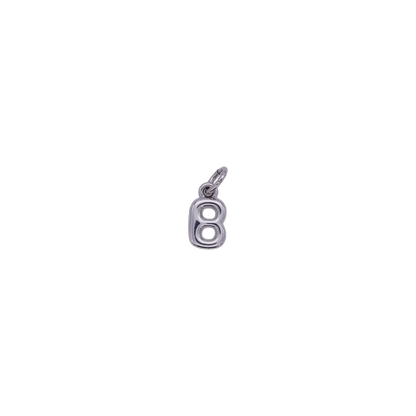 Mini Silver Bubble Letter Charms