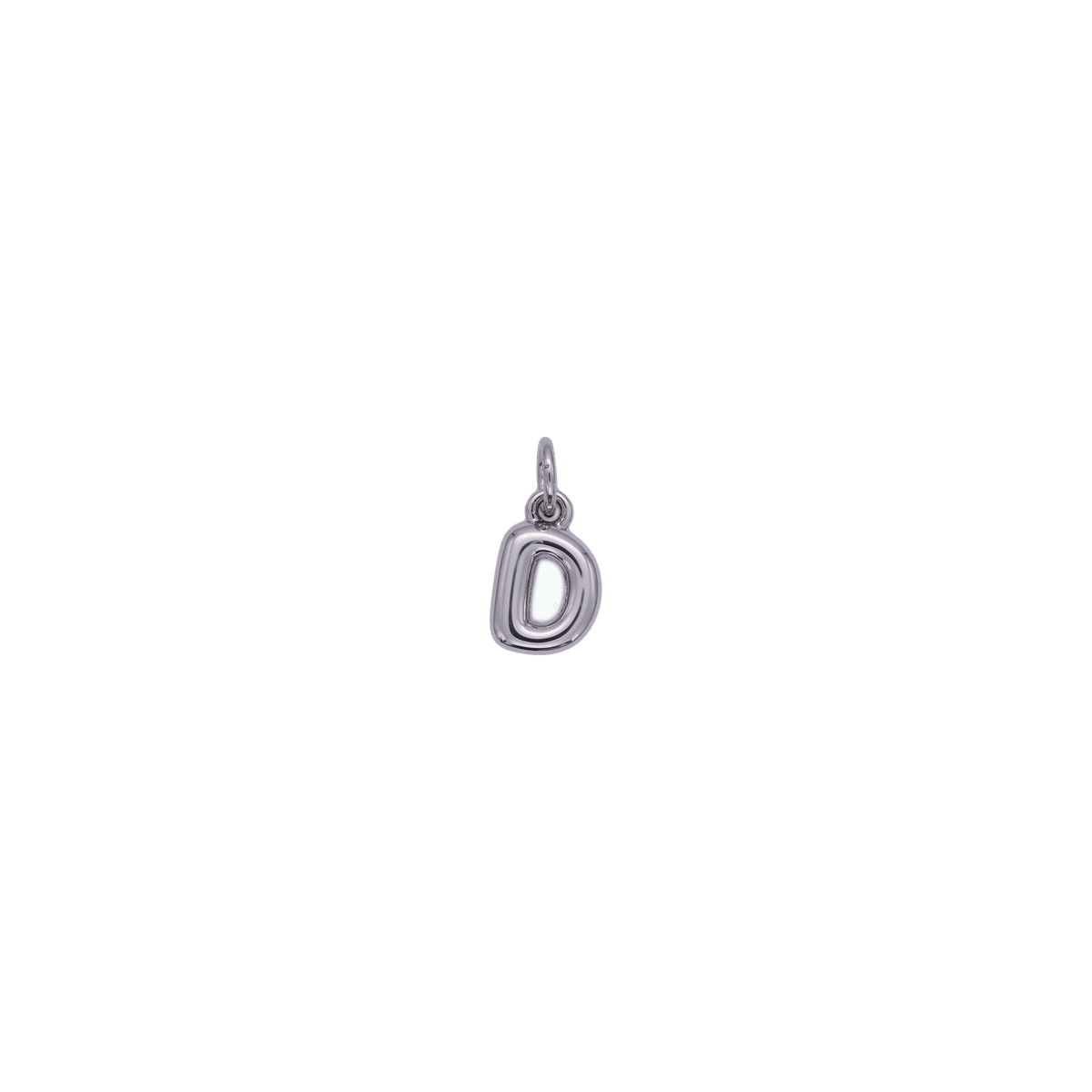 Mini Silver Bubble Letter Charms