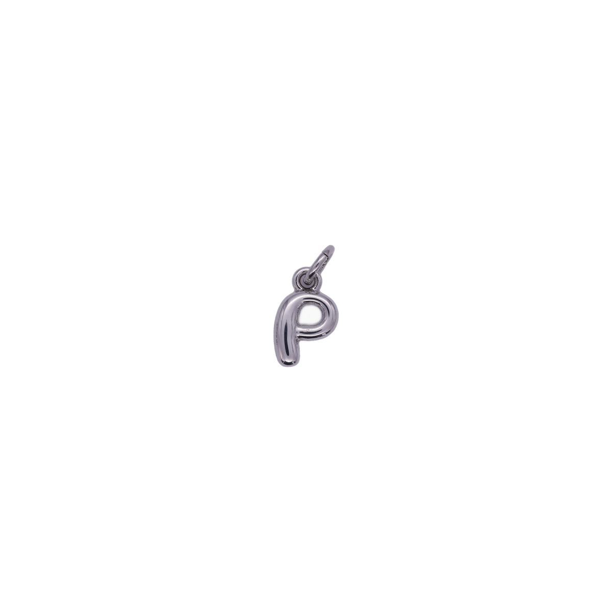 Mini Silver Bubble Letter Charms